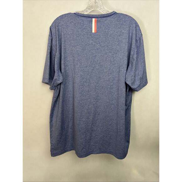 RHOBACK Blitz Tech Tee Heather Blue Performance Short Sleeve T-Shirt Men's XL - Picture 4 of 7